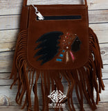 Handstitched Leather Purse – Indian Head