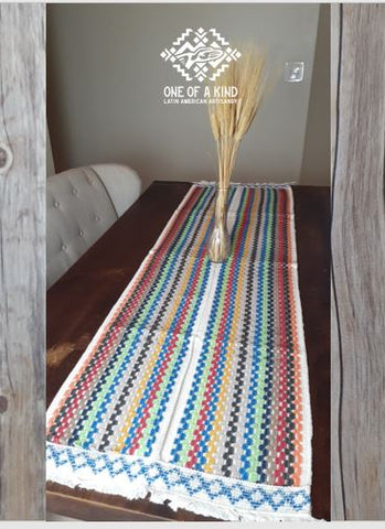 Handwoven Crochet Tecido Table Runner