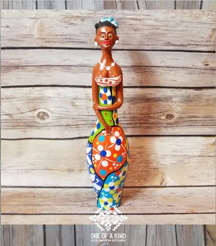 Multicolored Medium Gourd Woman Doll