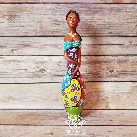Multicolored Medium Gourd Woman Doll Taller